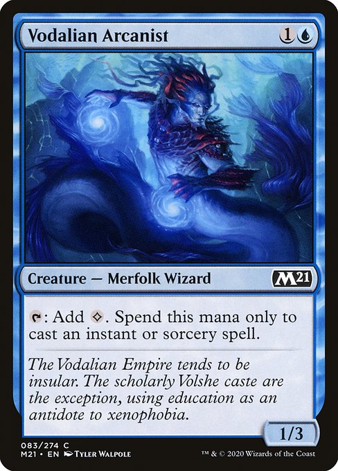 Core Set 2021 - 83 - Vodalian Arcanist - Common - U - Non-foil