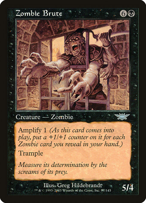 Legions - 87 - Zombie Brute - Uncommon - B - Non-foil (Front)