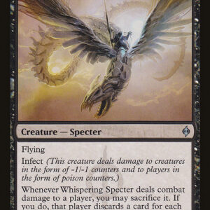 New Phyrexia - 77 - Whispering Specter - Uncommon - B - Non-foil (Front)