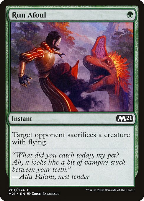 Core Set 2021 - 201 - Run Afoul - Common - G - Non-foil