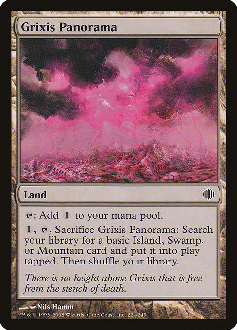 Shards of Alara - 224 - Grixis Panorama - Common - C - Non-foil (Front)