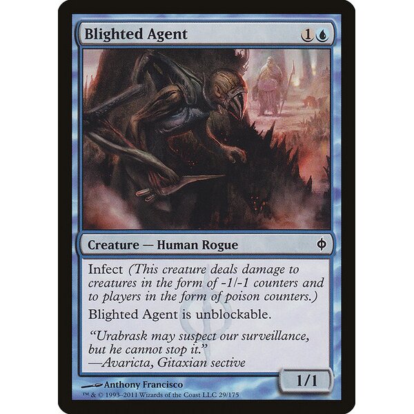 New Phyrexia - 29 - Blighted Agent - Common - U - Non-foil (Front)