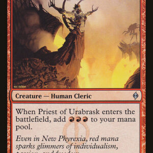 New Phyrexia - 90 - Priest of Urabrask - Uncommon - R - Non-foil (Front)