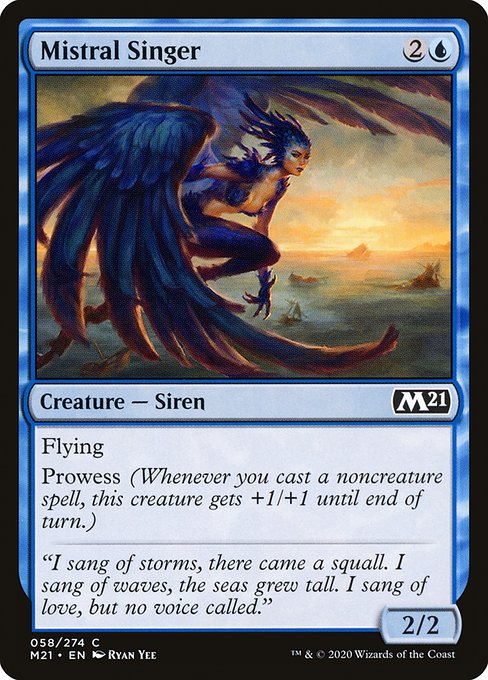 Core Set 2021 - 58 - Mistral Singer - Common - U - Non-foil