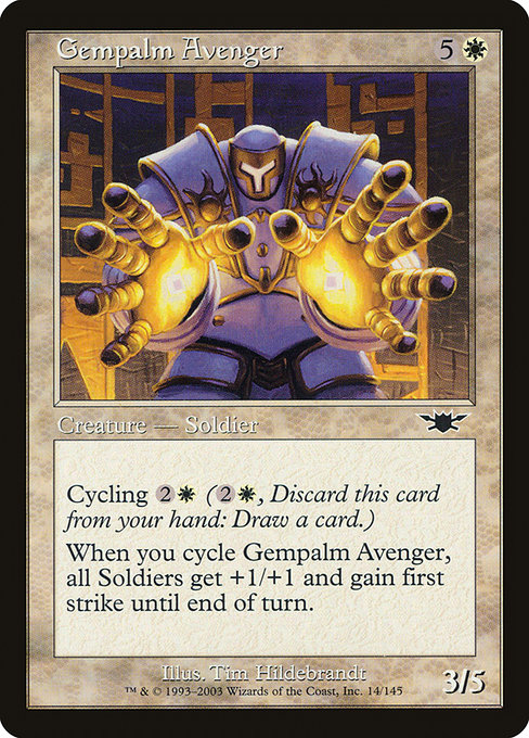 Legions - 14 - Gempalm Avenger - Common - W - Non-foil (Front)
