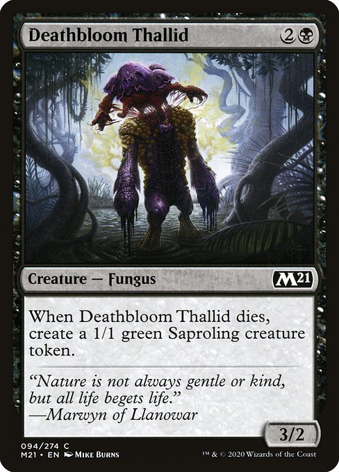 Core Set 2021 - 94 - Deathbloom Thallid - Common - B - Non-foil