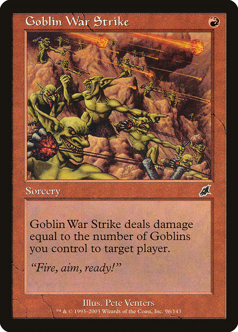 Scourge - 96 - Goblin War Strike - Common - R - Non-foil (Front)