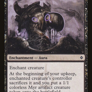 New Phyrexia - 67 - Parasitic Implant - Common - B - Non-foil (Front)