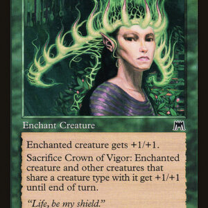 Onslaught - 253 - Crown of Vigor - Common - G - Foil (Front)