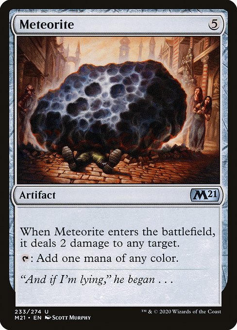 Core Set 2021 - 233 - Meteorite - Uncommon - C - Non-foil