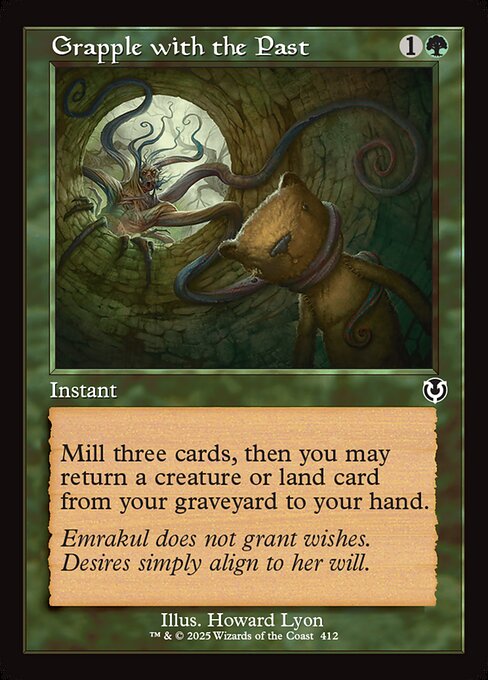 Innistrad Remastered - 412 - Grapple with the Past - Common - G - Non-foil - Promo (Front)