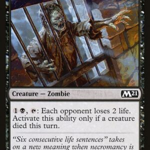 Core Set 2021 - 91 - Caged Zombie - Common - B - Non-foil