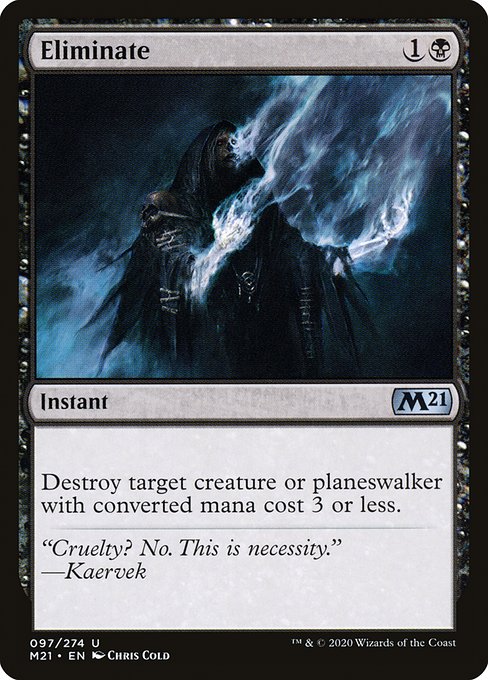 Core Set 2021 - 97 - Eliminate - Uncommon - B - Non-foil