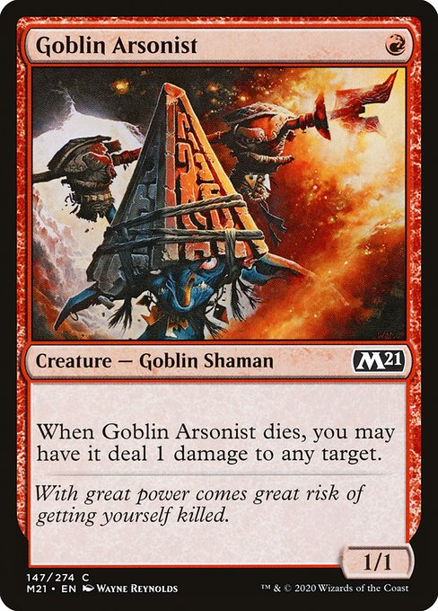Core Set 2021 - 147 - Goblin Arsonist - Common - R - Non-foil