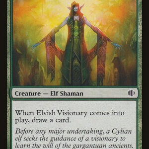 Shards of Alara - 130 - Elvish Visionary - Common - G - Non-foil (Front)