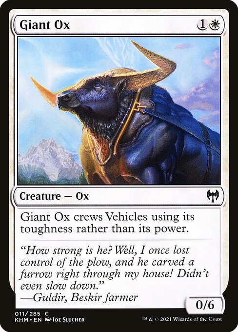 Kaldheim - 11 - Giant Ox - Common - W - Non-foil
