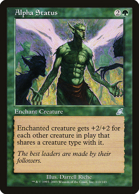 Scourge - 110 - Alpha Status - Uncommon - G - Non-foil (Front)