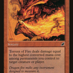 Scourge - 107 - Torrent of Fire - Common - R - Non-foil (Front)