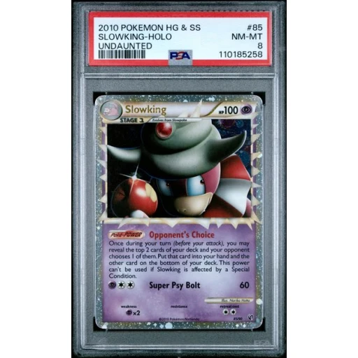 PSA 8 Near Mint - 2010 Pokemon Undaunted Slowking Holo #85