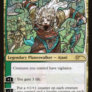 Secret Lair Drop - 520 - Ajani, the Greathearted - Rare - WG - Foil - Promo (Front)