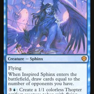 Starter Commander Decks - 55 - Inspired Sphinx - Mythic - U - Non-foil (Front)