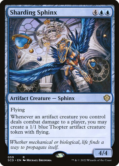 Starter Commander Decks - 59 - Sharding Sphinx - Rare - U - Non-foil (Front)