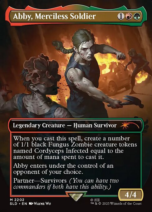 Secret Lair Drop - 2202 - Abby, Merciless Soldier - Mythic - RG - Non-foil - Promo (Front)