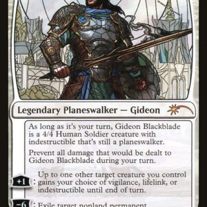 Secret Lair Drop - 503 - Gideon Blackblade - Mythic - W - Foil - Promo (Front)