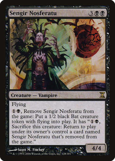 Time Spiral - 128 - Sengir Nosferatu - Rare - B - Non-foil (Front)