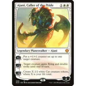Starter Commander Decks - 6 - Ajani, Caller of the Pride - Mythic - W - Non-foil (Front)
