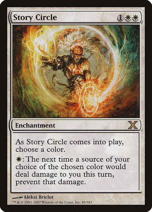 Tenth Edition - 49 - Story Circle - Rare - W - Non-foil (Front)