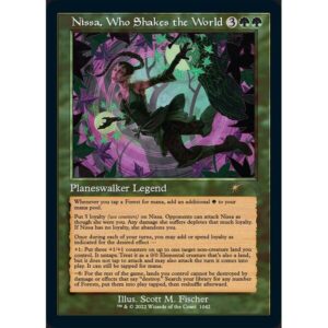 Secret Lair Drop - 1042 - Nissa, Who Shakes the World - Rare - G - Non-foil (Front)