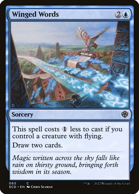 Starter Commander Decks - 65 - Winged Words - Common - U - Non-foil (Front)