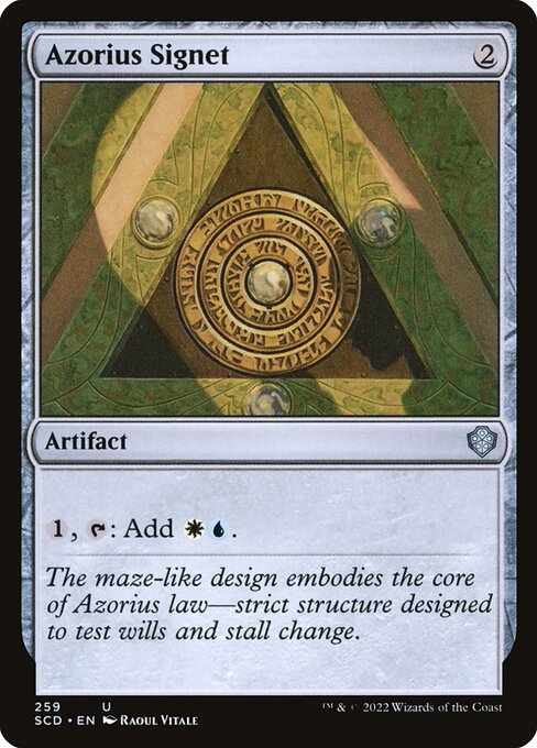 Starter Commander Decks - 259 - Azorius Signet - Uncommon - C - Non-foil (Front)