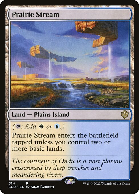 Starter Commander Decks - 314 - Prairie Stream - Rare - C - Non-foil (Front)