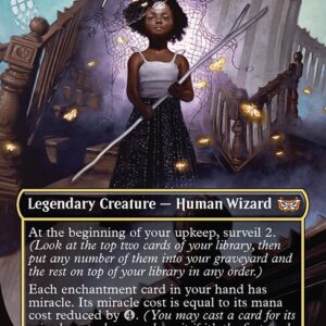 Duskmourn: House of Horror Commander - 1 - Aminatou, Veil Piercer - Mythic - Multi - Foil (Front)