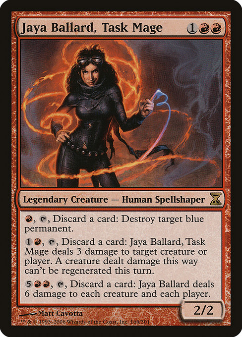 Time Spiral - 166 - Jaya Ballard, Task Mage - Rare - R - Non-foil (Front)