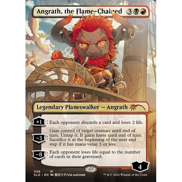 Secret Lair Drop - 398 - Angrath, the Flame-Chained - Mythic - BR - Foil (Front)