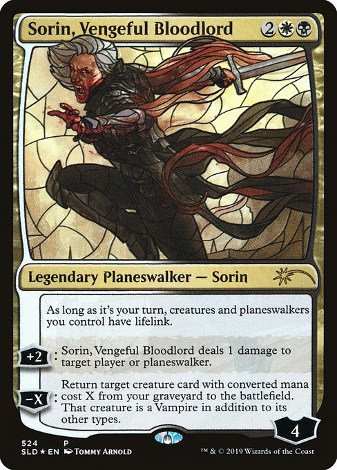 Secret Lair Drop - 524 - Sorin, Vengeful Bloodlord - Rare - WB - Foil - Promo (Front)