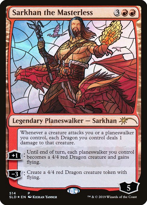 Secret Lair Drop - 514 - Sarkhan the Masterless - Rare - R - Foil - Promo (Front)
