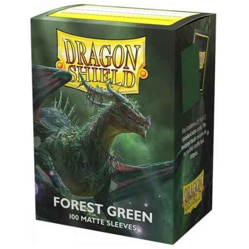 Dragon Shield Standard Sleeves - Matte Forest Green