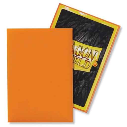 Alternative view of Dragon Shield Standard Sleeves - Matte Orange