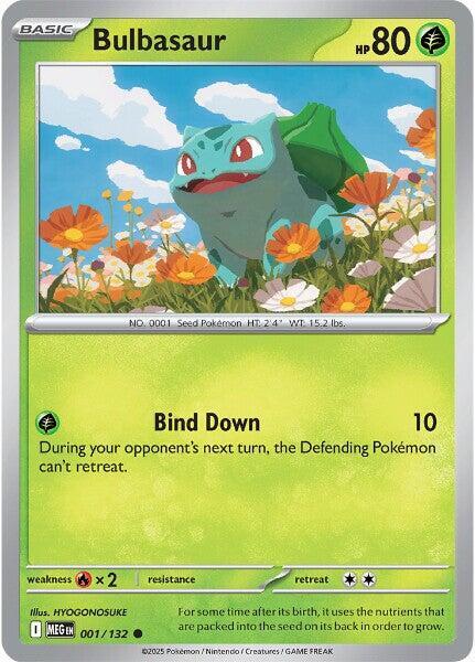 ME01: Mega Evolution - 001/132 - Bulbasaur - Reverse Holo