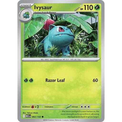 ME01: Mega Evolution - 002/132 - Ivysaur - Reverse Holo