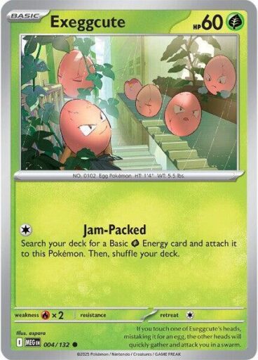 ME01: Mega Evolution - 004/132 - Exeggcute - Reverse Holo