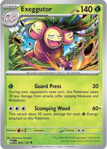 ME01: Mega Evolution - 005/132 - Exeggutor - Reverse Holo