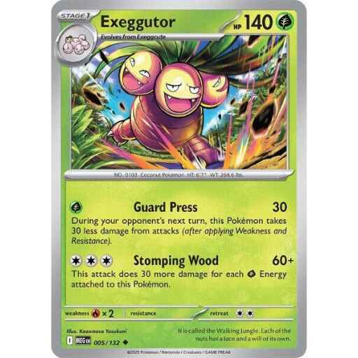 ME01: Mega Evolution - 005/132 - Exeggutor - Reverse Holo