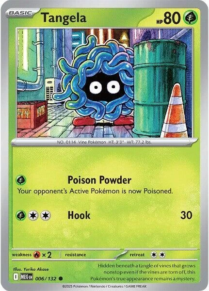 ME01: Mega Evolution - 006/132 - Tangela - Reverse Holo