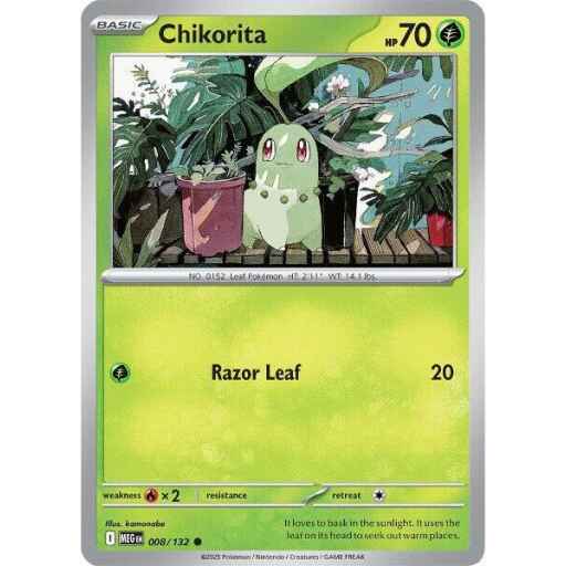 ME01: Mega Evolution - 008/132 - Chikorita - Reverse Holo