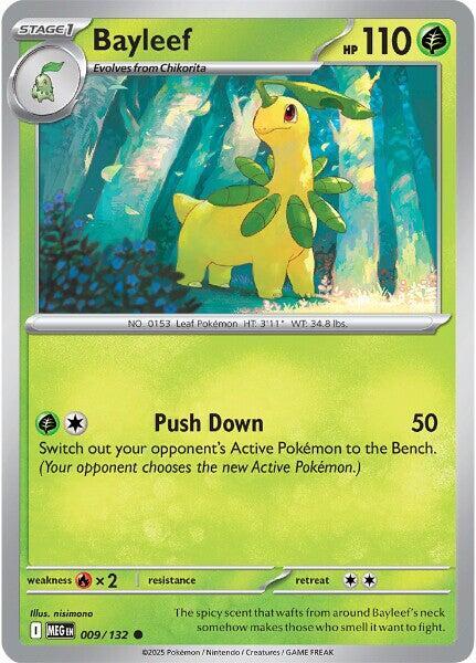 ME01: Mega Evolution - 009/132 - Bayleef - Reverse Holo